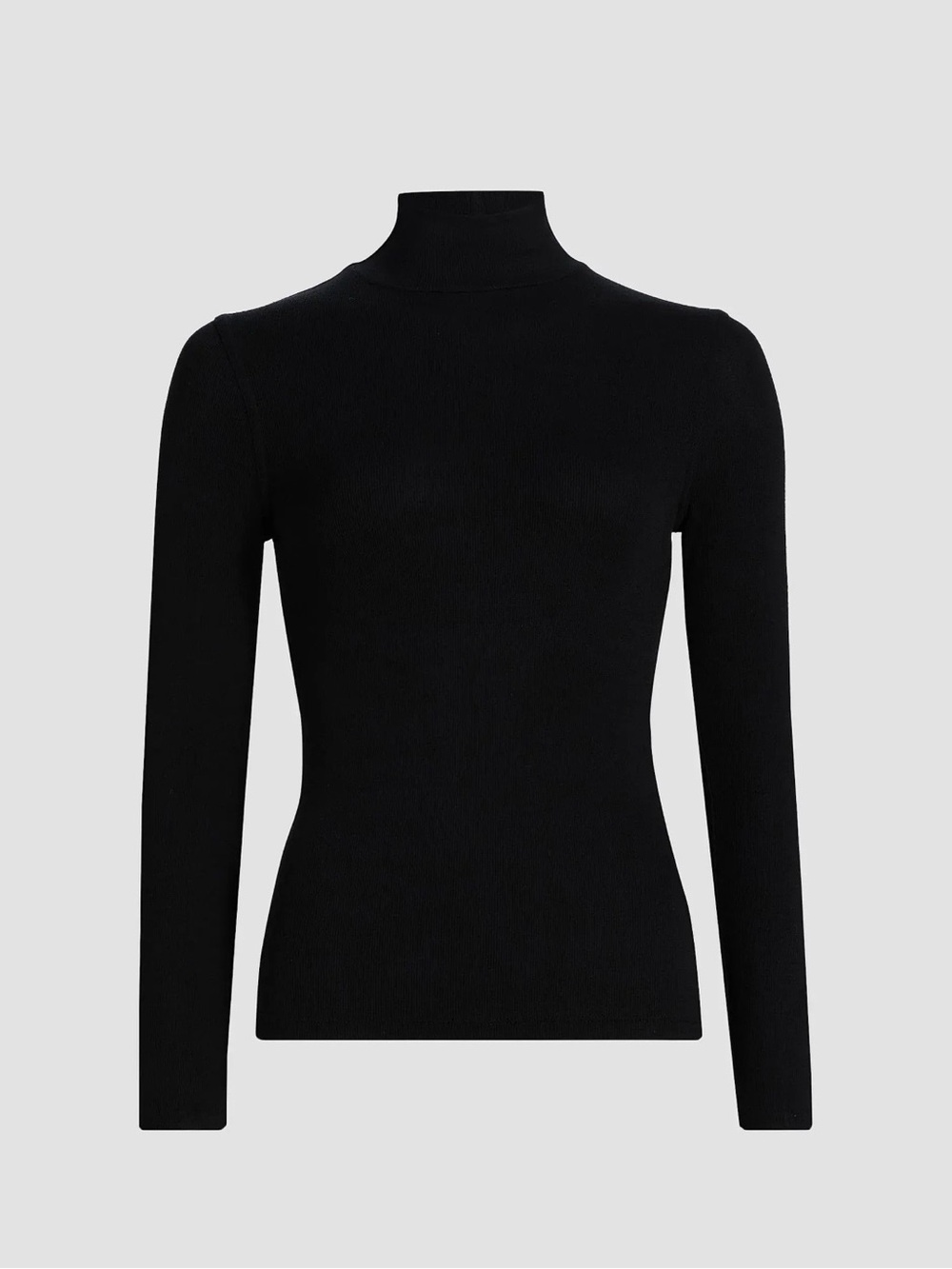 NWOT J. Crew Black Knit Cotton Turtleneck